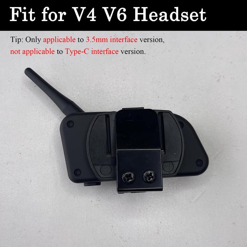 MIMIRACLE Belt Clip for FBIM V6 V4(3.5mm Version), Referee Headset Accessory Motorcycle Helmet Clips Bracket Clip Mount for Helmet Headset -2Pack - Image 3